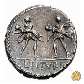 344/1 - denario L. Titurius Sabinus 89 BC (Roma)