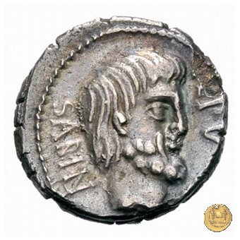 344/1 - denario L. Titurius Sabinus 89 BC (Roma)