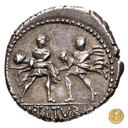 344/1 - denario L. Titurius Sabinus 89 BC (Roma)