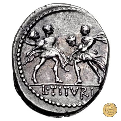 344/1 - denario L. Titurius Sabinus 89 BC (Roma)