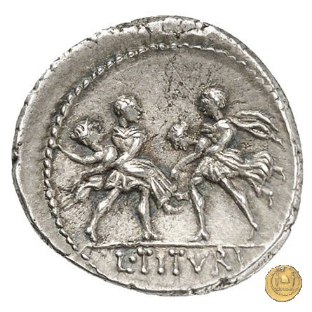 344/1 - denario L. Titurius Sabinus 89 BC (Roma)