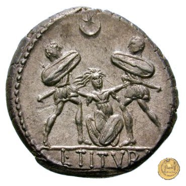 344/2 - denario L. Titurius Sabinus 89 BC (Roma)