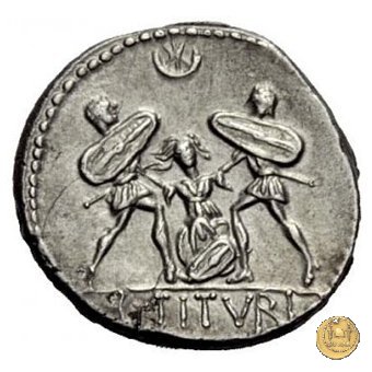 344/2 - denario L. Titurius Sabinus 89 BC (Roma)