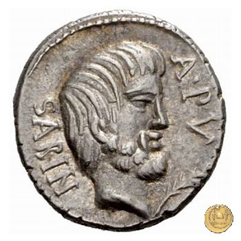 344/2 - denario L. Titurius Sabinus 89 BC (Roma)