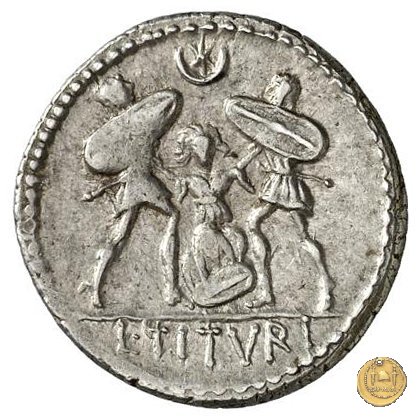 344/2 - denario L. Titurius Sabinus 89 BC (Roma)