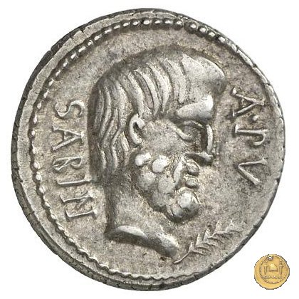 344/2 - denario L. Titurius Sabinus 89 BC (Roma)