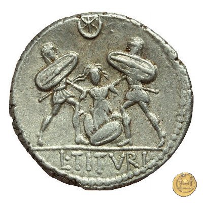 344/2 - denario L. Titurius Sabinus 89 BC (Roma)