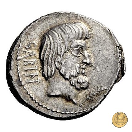 344/2 - denario L. Titurius Sabinus 89 BC (Roma)