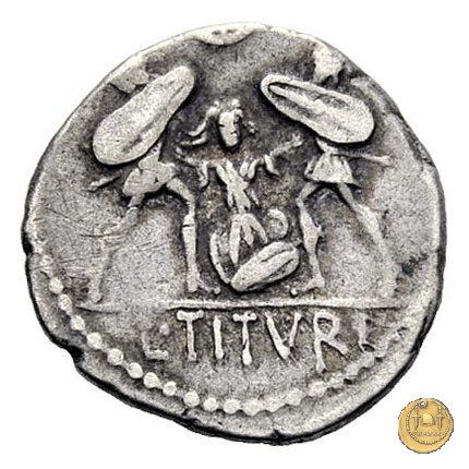 344/2 - denario L. Titurius Sabinus 89 BC (Roma)