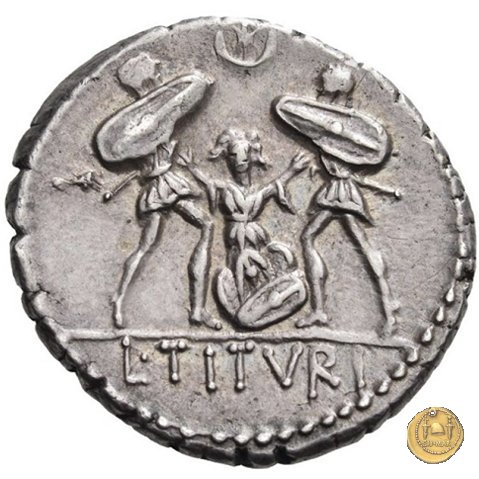 344/2 - denario L. Titurius Sabinus 89 BC (Roma)