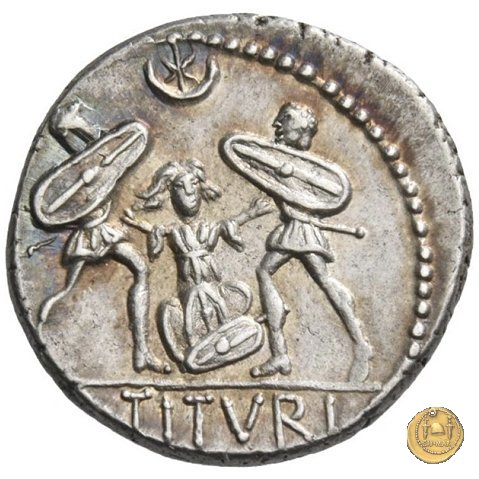 344/2 - denario L. Titurius Sabinus 89 BC (Roma)