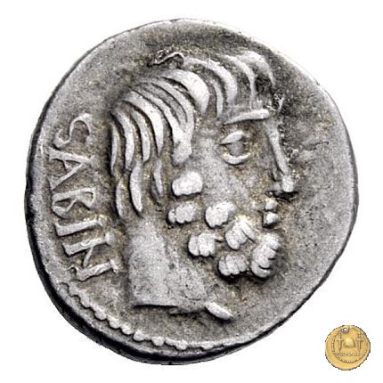 344/3 - denario L. Titurius Sabinus 89 BC (Roma)