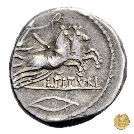 344/3 - denario L. Titurius Sabinus 89 BC (Roma)