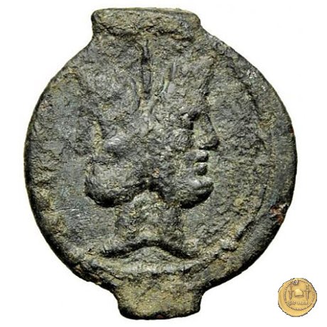 344/4 - asse L. Titurius Sabinus 89 BC (Roma)