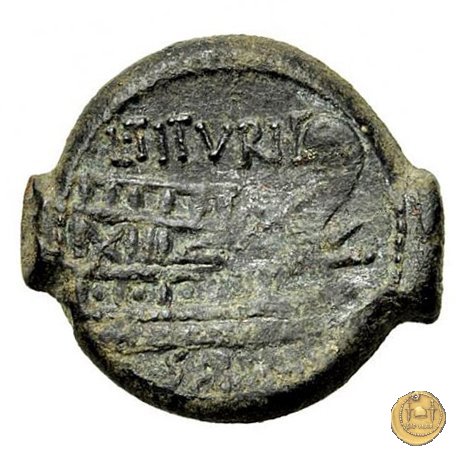 344/4 - asse L. Titurius Sabinus 89 BC (Roma)