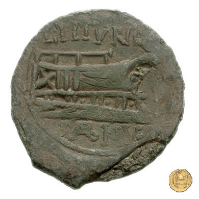 344/4 - asse L. Titurius Sabinus 89 BC (Roma)