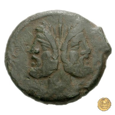 344/4 - asse L. Titurius Sabinus 89 BC (Roma)