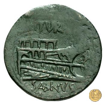 344/4 - asse L. Titurius Sabinus 89 BC (Roma)