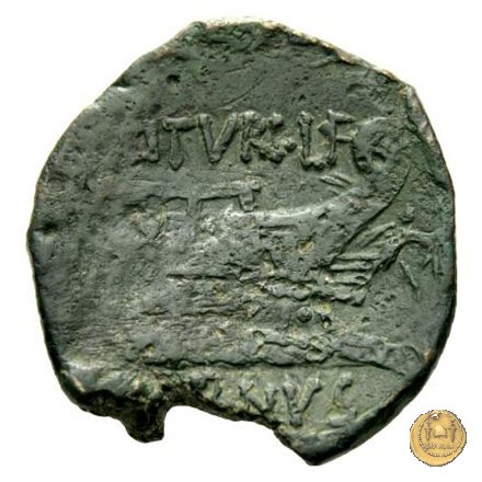 344/4 - asse L. Titurius Sabinus 89 BC (Roma)