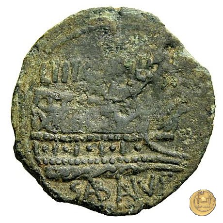 344/4 - asse L. Titurius Sabinus 89 BC (Roma)