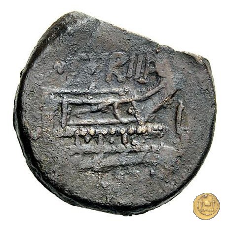 344/4 - asse L. Titurius Sabinus 89 BC (Roma)