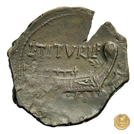 344/4 - asse L. Titurius Sabinus 89 BC (Roma)