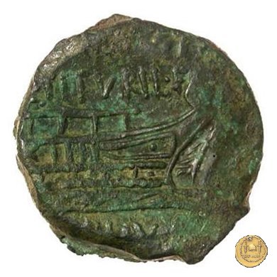 344/4 - asse L. Titurius Sabinus 89 BC (Roma)