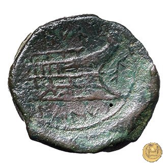 344/4 - asse L. Titurius Sabinus 89 BC (Roma)