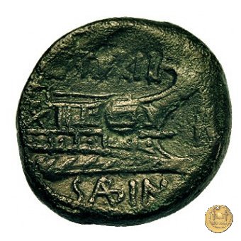 344/4 - asse L. Titurius Sabinus 89 BC (Roma)