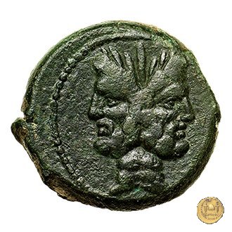 344/4 - asse L. Titurius Sabinus 89 BC (Roma)