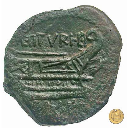 344/4 - asse L. Titurius Sabinus 89 BC (Roma)