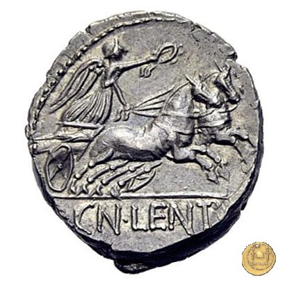 345/1 - denario Cn. Cornelius Cn.f. Lentulus Clodianus 88 BC (Roma)