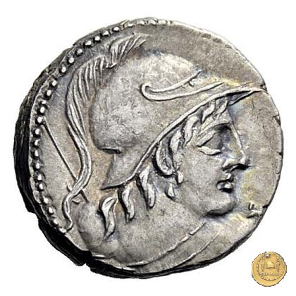 345/1 - denario Cn. Cornelius Cn.f. Lentulus Clodianus 88 BC (Roma)