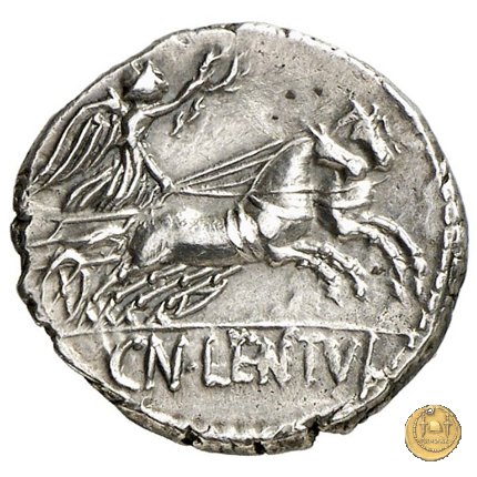 345/1 - denario Cn. Cornelius Cn.f. Lentulus Clodianus 88 BC (Roma)