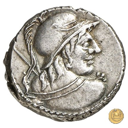 345/1 - denario Cn. Cornelius Cn.f. Lentulus Clodianus 88 BC (Roma)