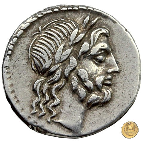345/2 - quinario Cn. Cornelius Cn.f. Lentulus Clodianus 88 a.C. (Roma)