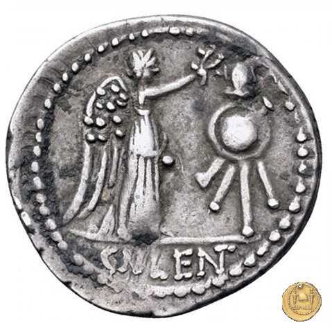 345/2 - quinario Cn. Cornelius Cn.f. Lentulus Clodianus 88 BC (Roma)