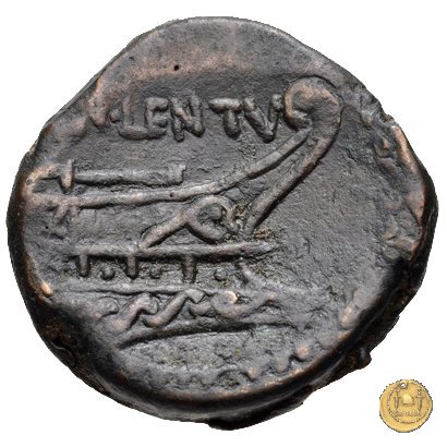 345/3 - asse Cn. Cornelius Cn.f. Lentulus Clodianus 88 a.C. (Roma)