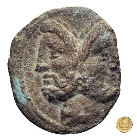 345/3 - asse Cn. Cornelius Cn.f. Lentulus Clodianus 88 BC (Roma)