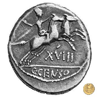 346/1 - denario C. Marcius Censorinus 88 BC (Roma)