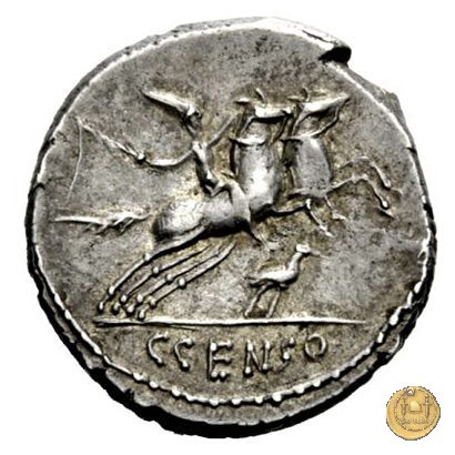 346/1 - denario C. Marcius Censorinus 88 BC (Roma)