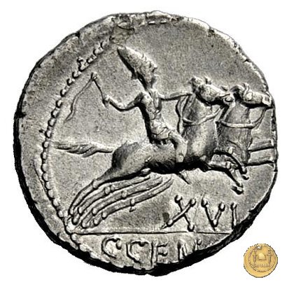 346/1 - denario C. Marcius Censorinus 88 BC (Roma)