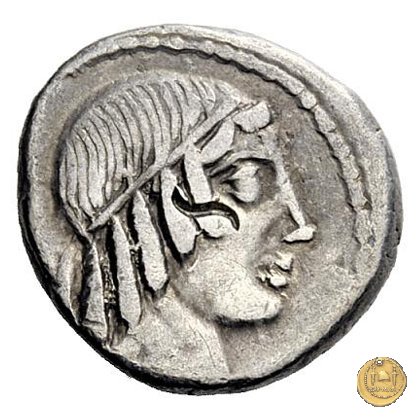 346/2 - denario C. Marcius Censorinus 88 BC (Roma)