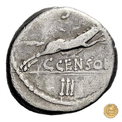 346/2 - denario C. Marcius Censorinus 88 BC (Roma)