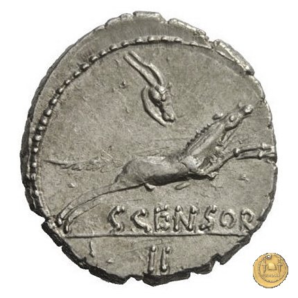 346/2 - denario C. Marcius Censorinus 88 BC (Roma)