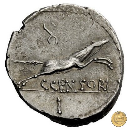 346/2 - denario C. Marcius Censorinus 88 BC (Roma)
