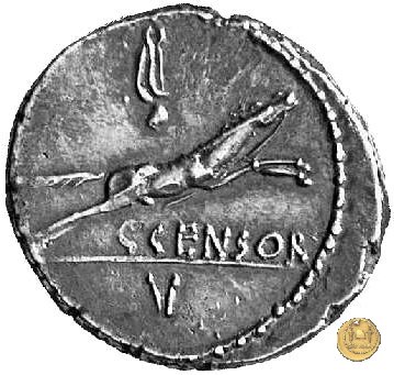 346/2 - denario C. Marcius Censorinus 88 BC (Roma)