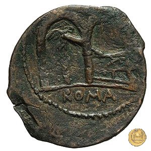 346/3 - asse C. Marcius Censorinus 88 BC (Roma)