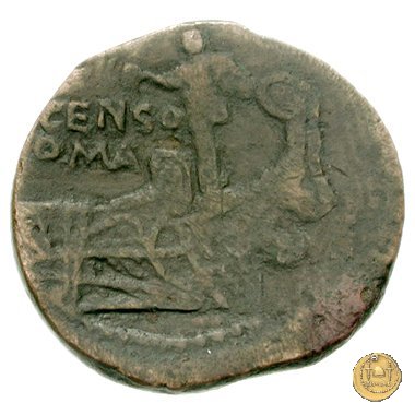 346/4 - asse C. Marcius Censorinus 88 BC (Roma)