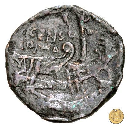 346/4 - asse C. Marcius Censorinus 88 BC (Roma)